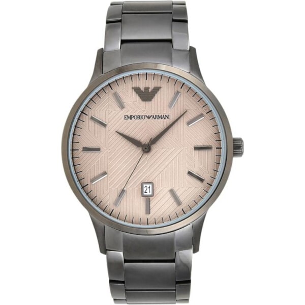 Emporio Armani Renato Quartz Grey Dial Grey Steel Strap Watch For Men - AR11120 - Image 4